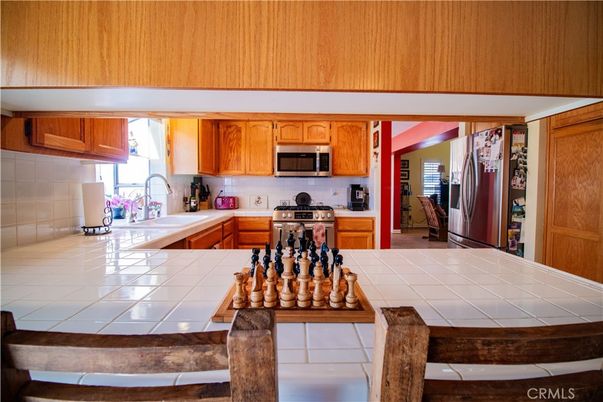 Interior, Kitchen, Stainless Steel Appliances, Tile Countertops