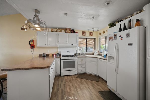 Interior, Kitchen, Wood Texture Flooring
