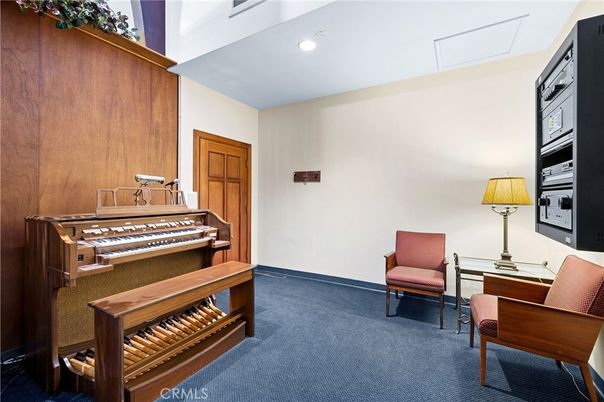 Home Office, Interior, Piano, Recessed Lighting