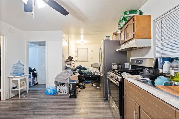 Interior, Kitchen, Wood Texture Flooring