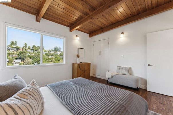 Bedroom, Interior, Wooden Beams, Wooden Ceilings, Wood Texture Flooring