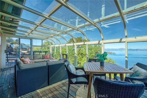 Glass Ceilings, Interior, Living room, Sun Room, Water, Wood Texture Flooring