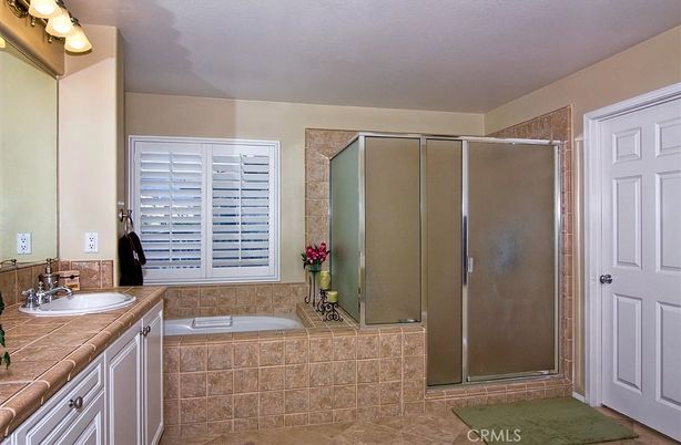 Bathroom, Dual Sink Vanities, Glass Shower, Interior, Tile Countertops