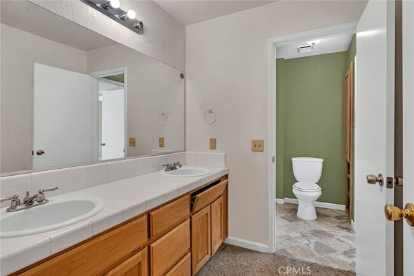 Bathroom, Dual Sink Vanities, Interior, Tile Countertops
