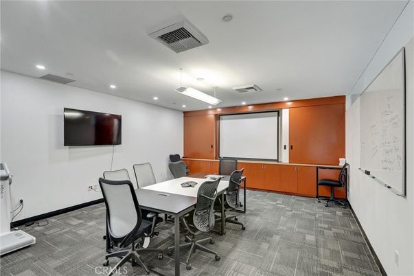 Home Office, Interior, Projection Screen, Recessed Lighting, Theatre Room