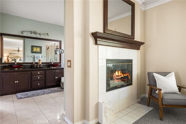 Bathroom, Fireplace, Interior