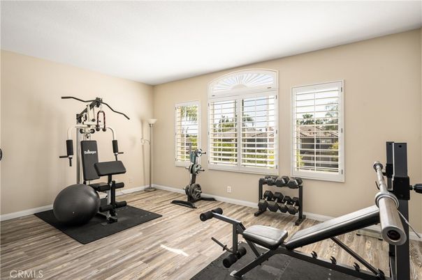 Fitness Equipment, Interior, Wood Texture Flooring