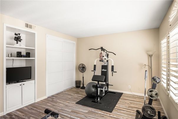Fitness Equipment, Interior, Wood Texture Flooring