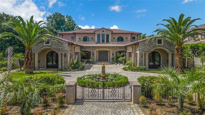Backyard, Exterior, Facade, Mediterranean