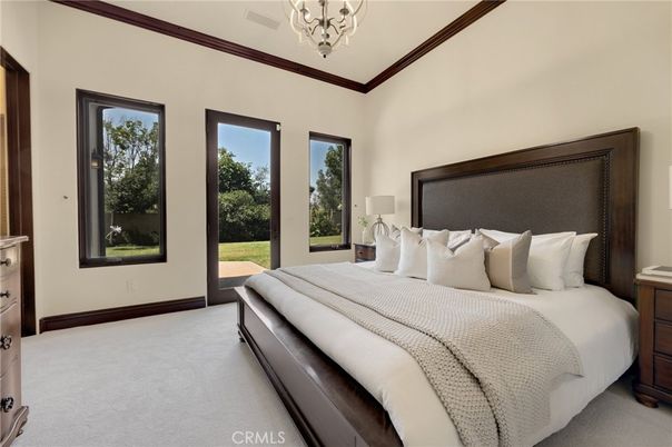Bedroom, Chandelier, Interior