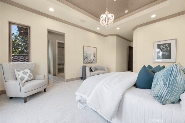 Bedroom, Interior, Pendant Lights, Recessed Lighting
