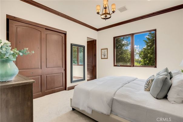 Bedroom, Chandelier, Interior