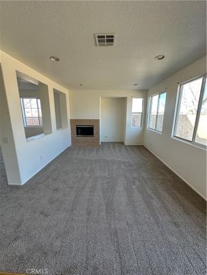 Empty room, Fireplace, Interior, Recessed Lighting