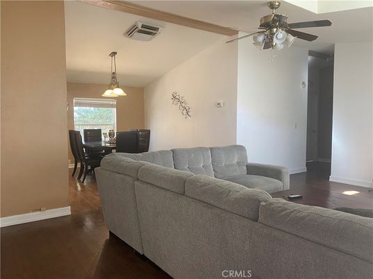 Dining room, Interior, Living room, Pendant Lights, Wood Texture Flooring