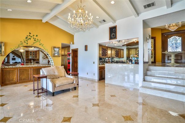 Chandelier, Interior, Recessed Lighting