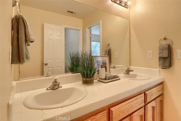 Bathroom, Dual Sink Vanities, Interior, Tile Countertops