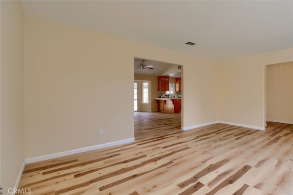 Empty room, Interior, Kitchen, Wood Texture Flooring