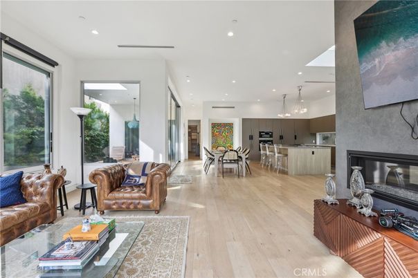 Dining room, Interior, Kitchen, Living room, Pendant Lights, Recessed Lighting, Wood Texture Flooring