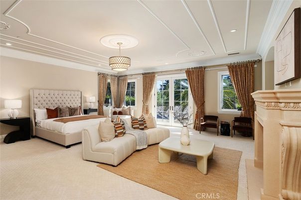 Bedroom, Fireplace, Interior, Recessed Lighting