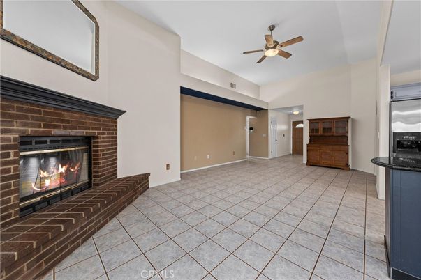 Empty room, Fireplace, Interior