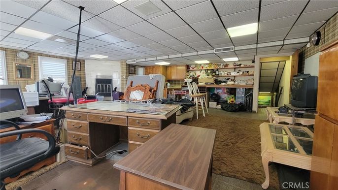 Home Office, Interior, Recessed Lighting, Wooden Walls