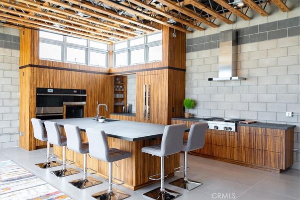 Interior, Kitchen, Stainless Steel Appliances, Wooden Beams