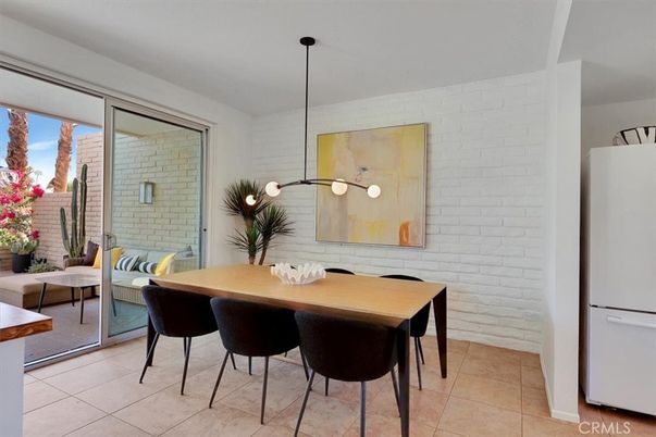 Dining room, Interior, Pendant Lights, Stone Walls