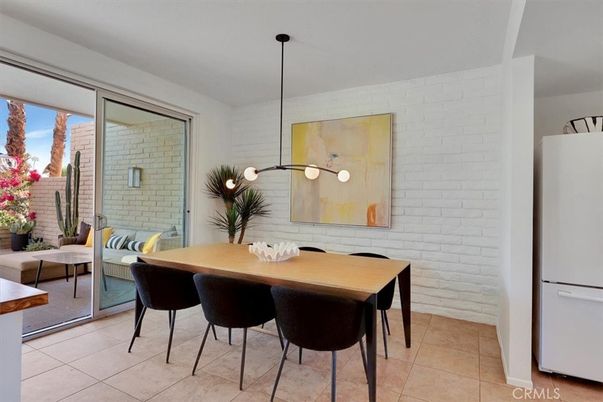 Dining room, Interior, Pendant Lights, Stone Walls