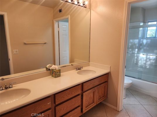 Bathroom, Dual Sink Vanities, Glass Shower, Interior