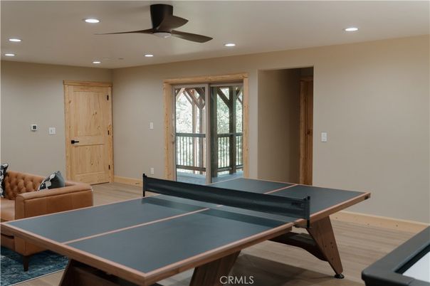 Game Room, Interior, Recessed Lighting, Wood Texture Flooring