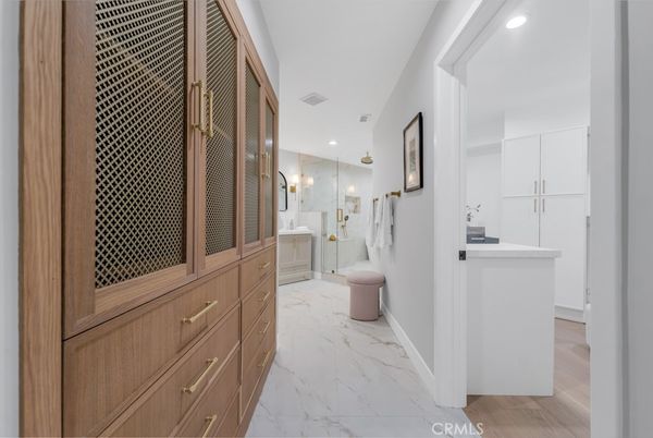 Bathroom, Glass Shower, Interior, Marble, Recessed Lighting
