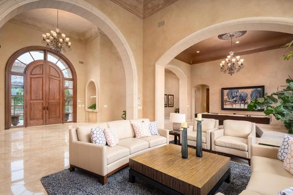 Chandelier, Interior, Living room, Recessed Lighting