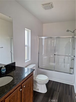 Bathroom, Glass Shower, Interior, Wood Texture Flooring