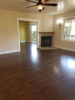 Empty room, Fireplace, Interior, Wood Texture Flooring