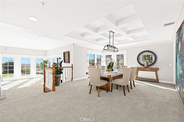 Dining room, Interior, Pendant Lights, Recessed Lighting