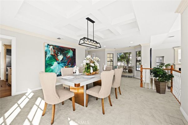 Dining room, Interior, Pendant Lights, Recessed Lighting