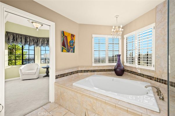 Bathroom, Chandelier, Interior