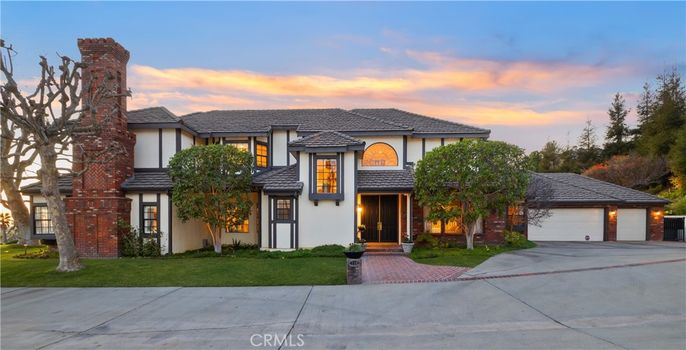 Attached, Detached Garage, Exterior, Facade, Mediterranean