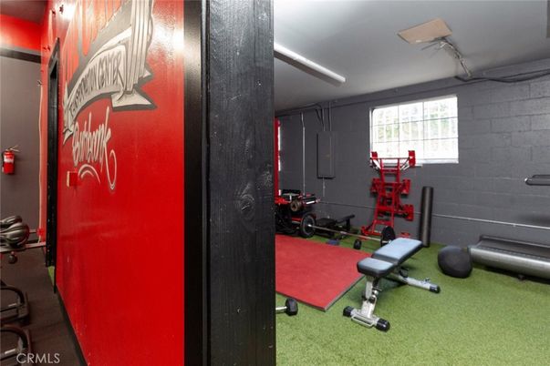 Fitness Equipment, Interior, Stone Walls