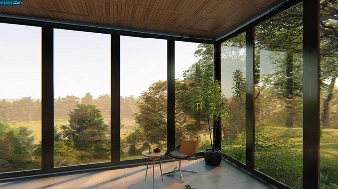 Interior, Sun Room, Wooden Ceilings