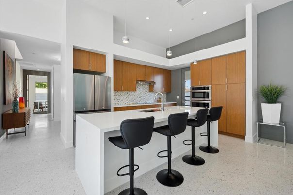 Interior, Kitchen, Pendant Lights, Recessed Lighting, Stainless Steel Appliances
