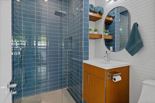 Bathroom, Glass Shower, Interior