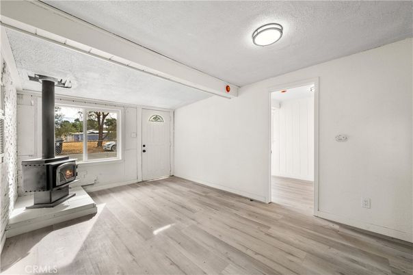 Empty room, Fireplace, Interior, Wood Texture Flooring
