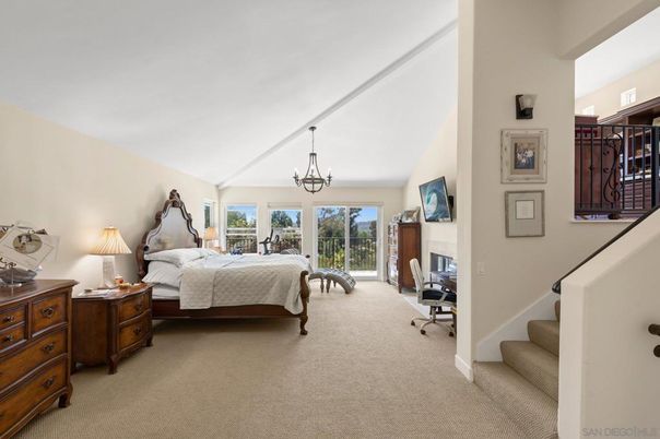 Bedroom, Chandelier, Home Office, Interior