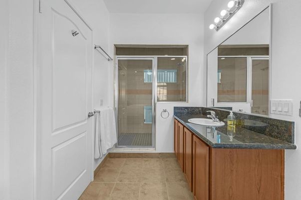 Bathroom, Dual Sink Vanities, Glass Shower, Interior