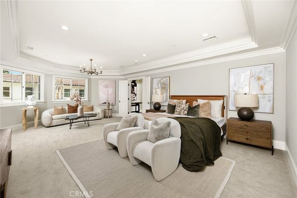 Bedroom, Chandelier, Interior, Living room, Recessed Lighting