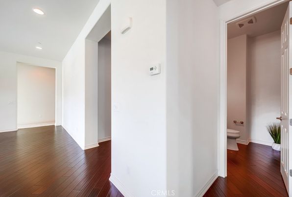 Bathroom, Interior, Recessed Lighting, Wood Texture Flooring
