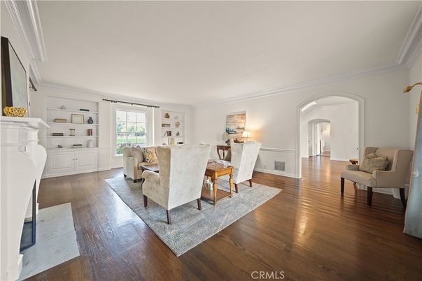Dining room, Fireplace, Interior, Living room, Wood Texture Flooring