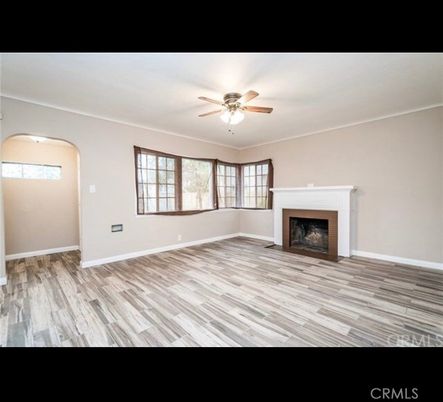 Empty room, Fireplace, Interior, Wood Texture Flooring
