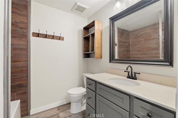 Bathroom, Interior, Wood Texture Flooring